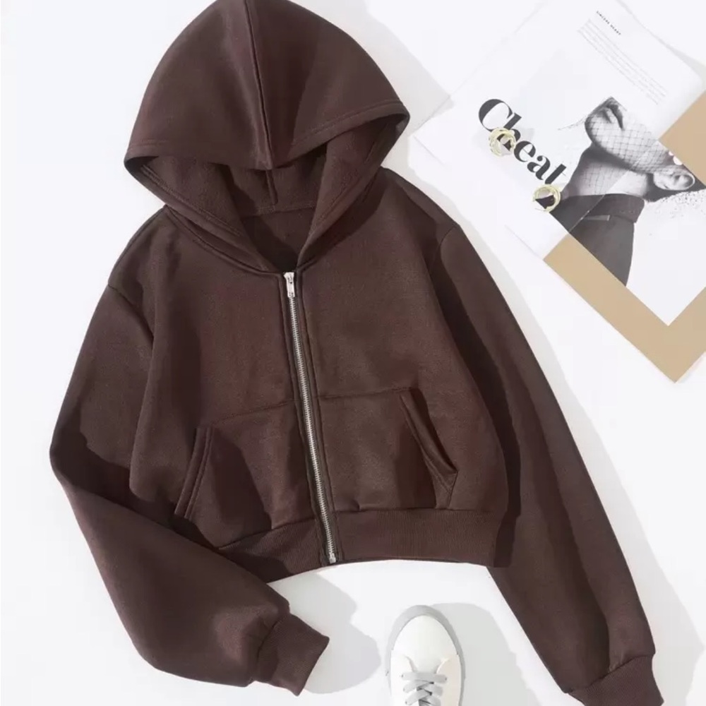 SHEIN Chocolate Brown hoodie